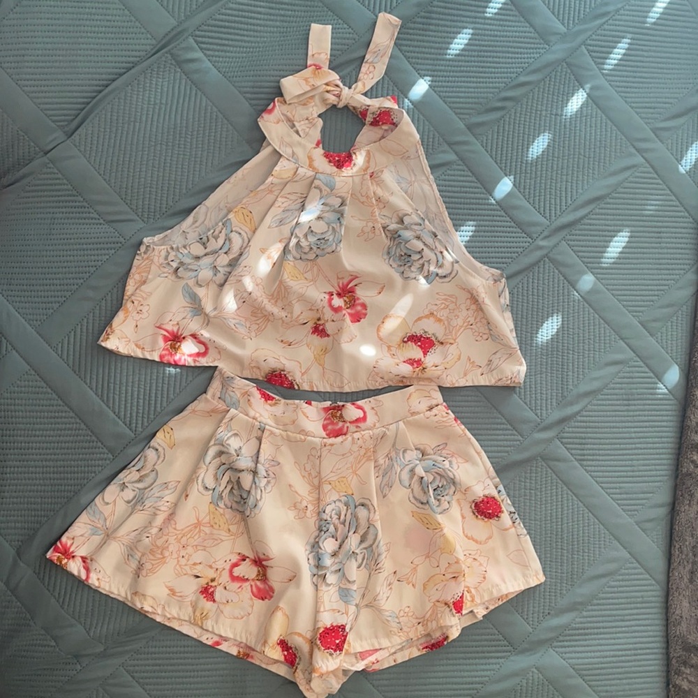 Two-Piece Floral Set